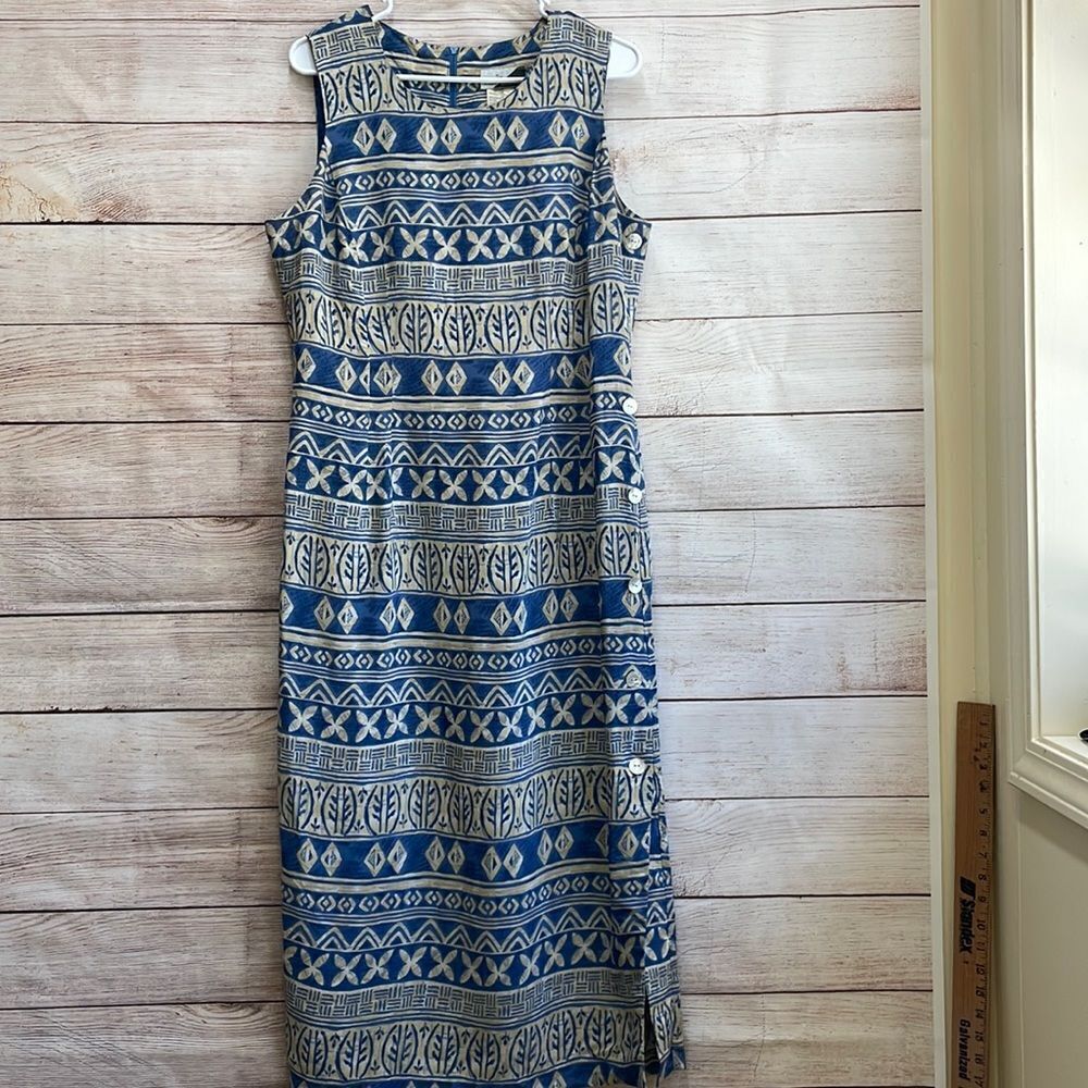 VINTAGE‎ SUNSHINE STARSHINE BATIK PRINT MAXI DRESS